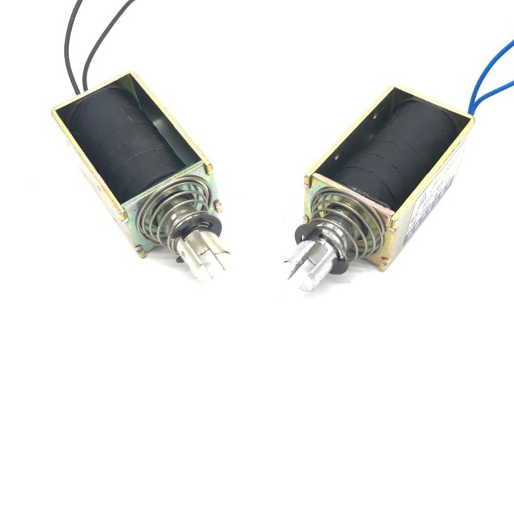 Électroaimant Linéaire 12V - Solénoïde DC Pour Automatisme, Distributeurs, Appareils Ménagers