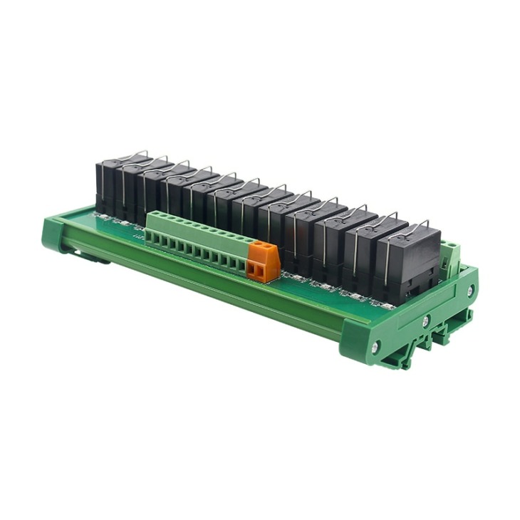 Scheda Relè 8 Canali 12VDC MDFLY – Montaggio Su Guida DIN, PLC NPN – Modello MOL-DB2025