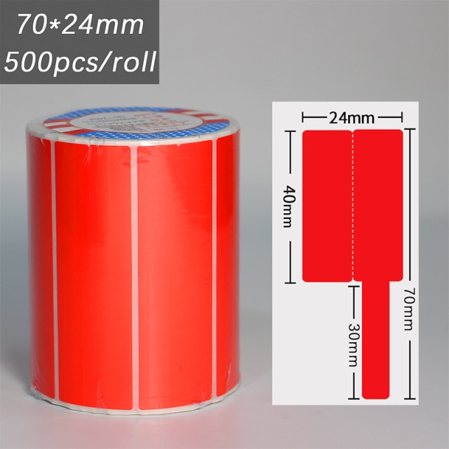Red 70x24mm