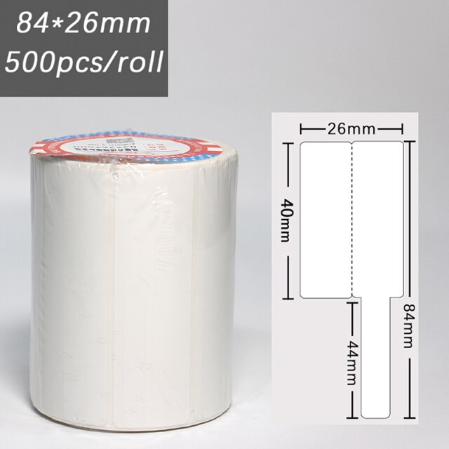White 84x26mm