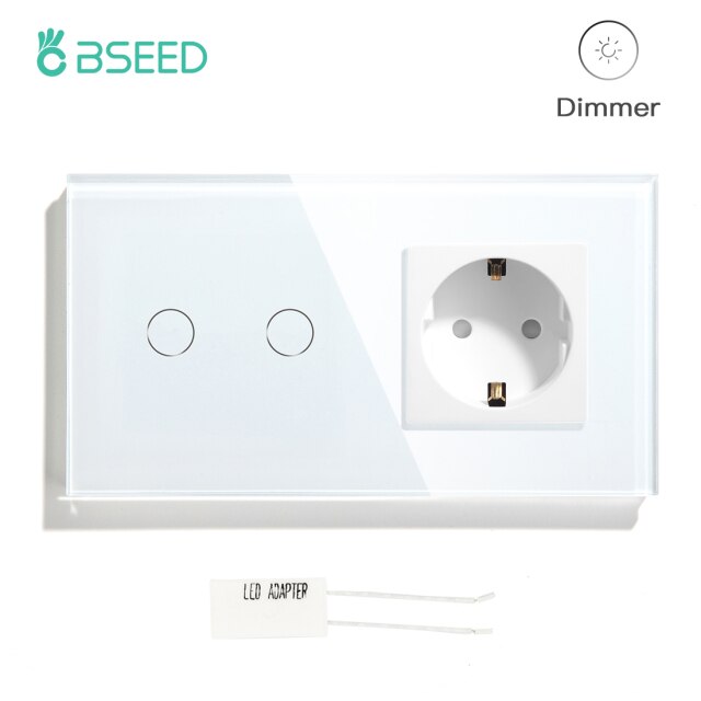2Gang Dimmer White
