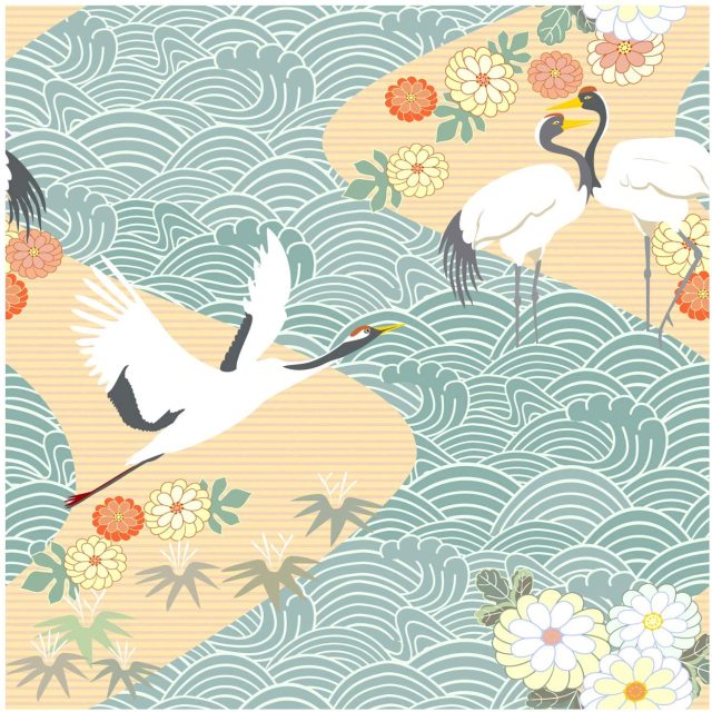White Crane Pattern