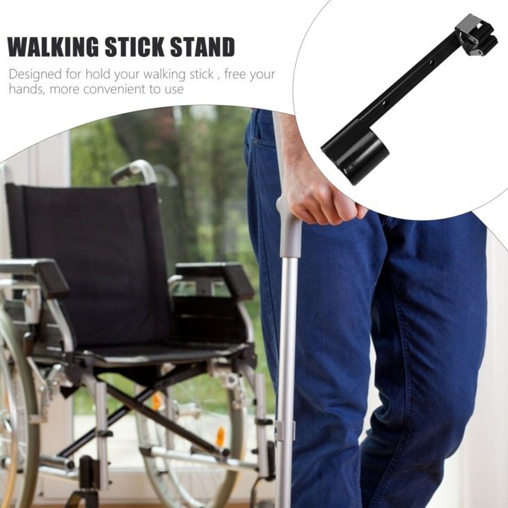 Walking Stick Stand Crutch Support Tartó Mount Stand A Mobility Scooter