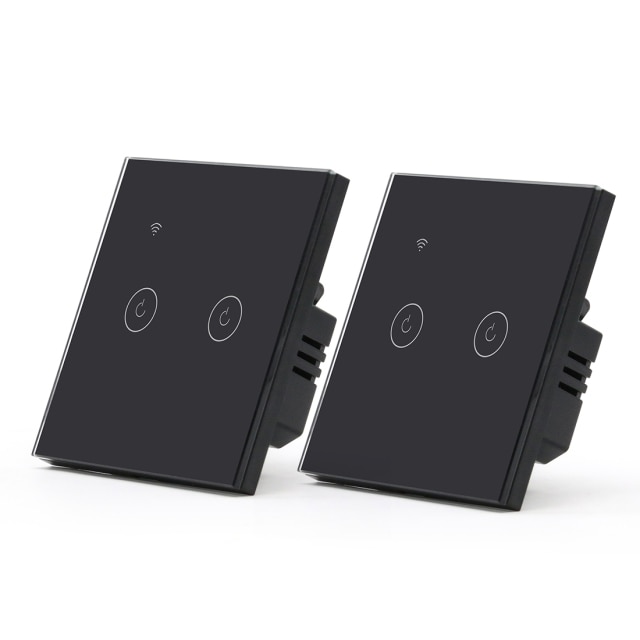 Wifi 2Gang Black