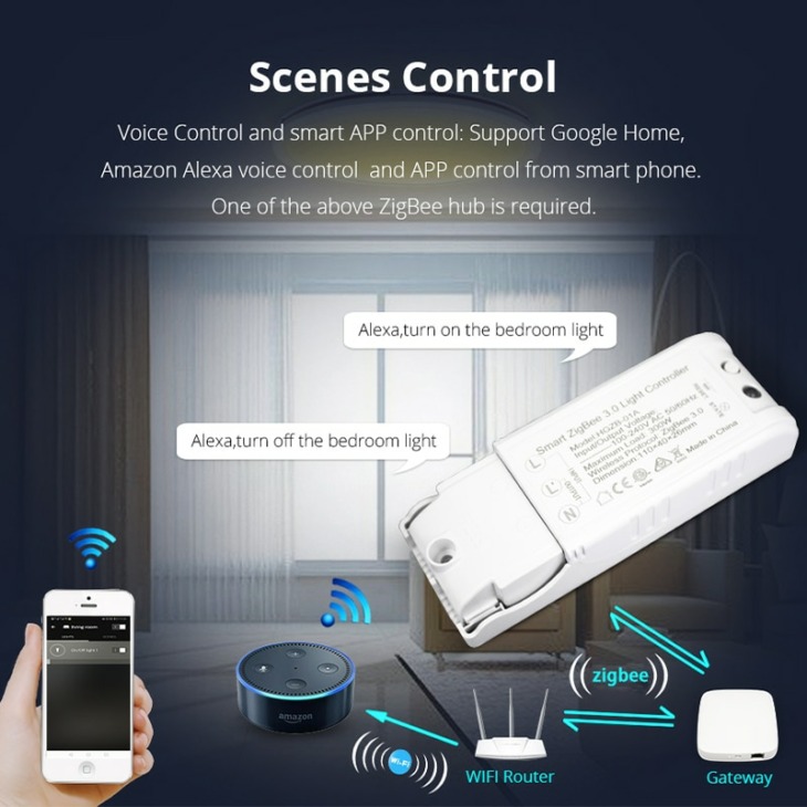 BENEXMART Zigbee GU10 Ampoule LED Intelligente 5 W RGBW Compatible Avec L'application Tuya SmartThings Alexa Echo Plus Google Home Commande Vocale (zigbee GU10 1 Pièce