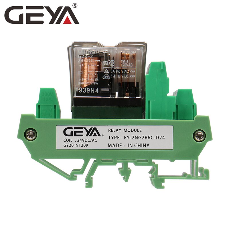 Geya 2Ng2R 6 Csatorna Relé Fórumon Elektronikus Dpdt Plc 12V 24V Ac Dc ...