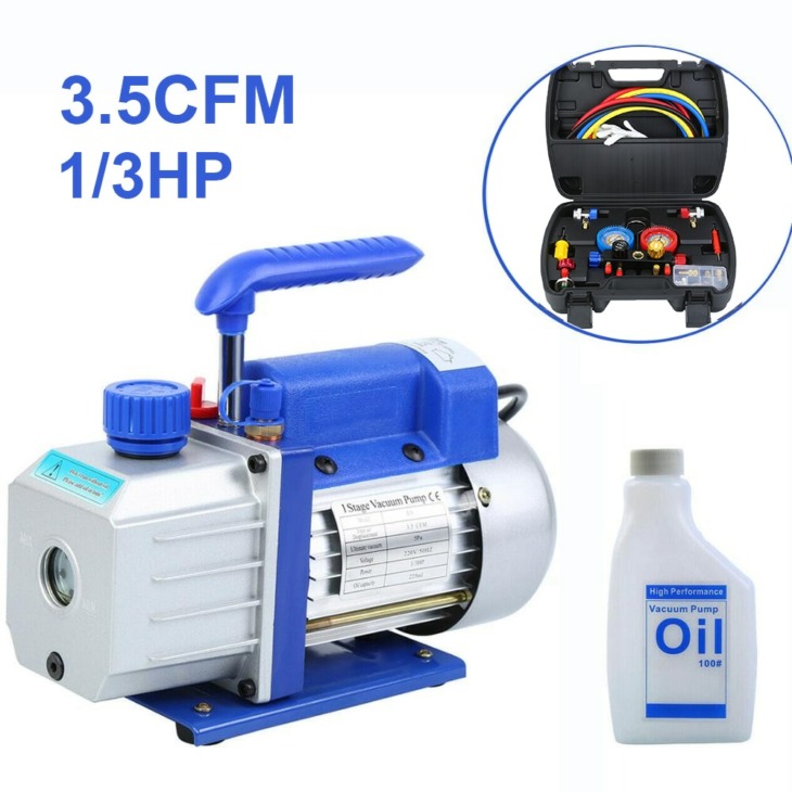BGS 74263 Vakuumpumpe 1-stufig – 57 L/min, Für Klimaanlagen & Vakuumverpackungen (230V) Vakuumpumpe 57 L/min BGS 74263 Vakuumpumpe 1-stufig – 57 L/min, Für Klimaanlagen & Vakuumverpackungen (230V) Vakuumpumpe 57 L/min
