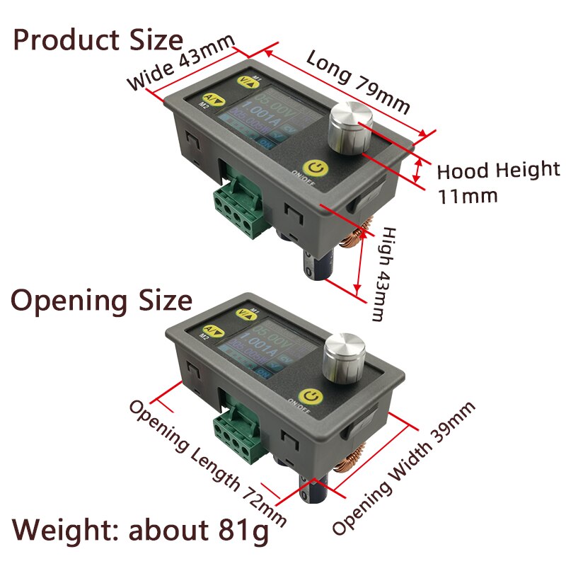 Dc Dc Buck Converter Cc Cv V A T Pegys G Ll That Szab Lyozott