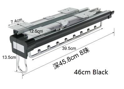 Black 46CM Long