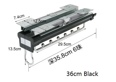 Black 36CM Long