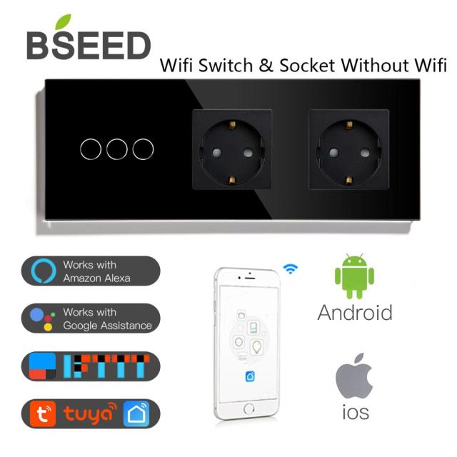 Wifi 3Gang Black