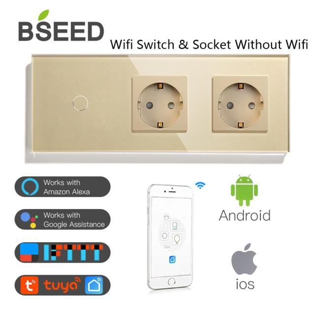 Wifi 1Gang Gold