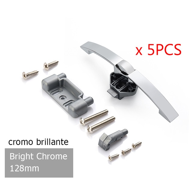 Bright chrome 128mm