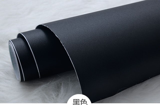 Matte solid black