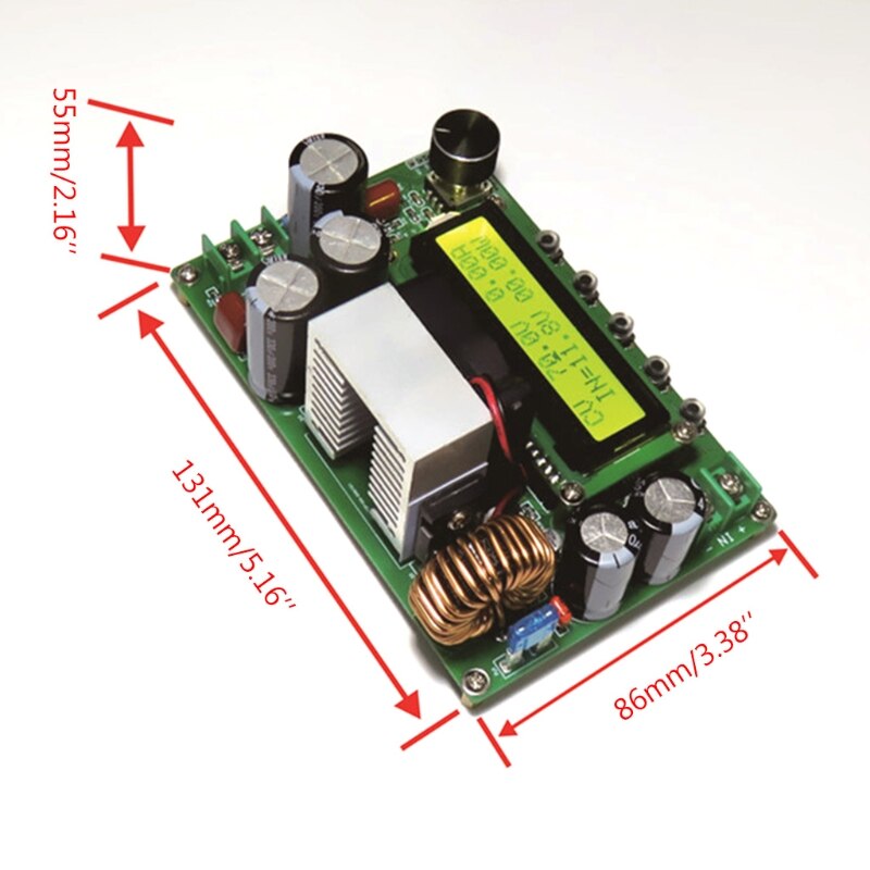 50Lb Dpx800S Dc-Dc Nc Cv Cc Booster Modul Boost 12V ~ 120V 0-15A ...