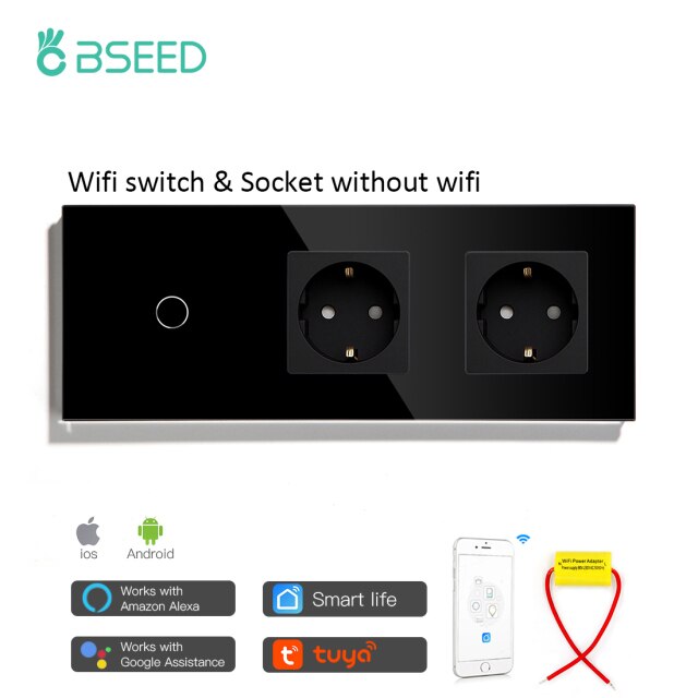 Wifi 1Gang Black