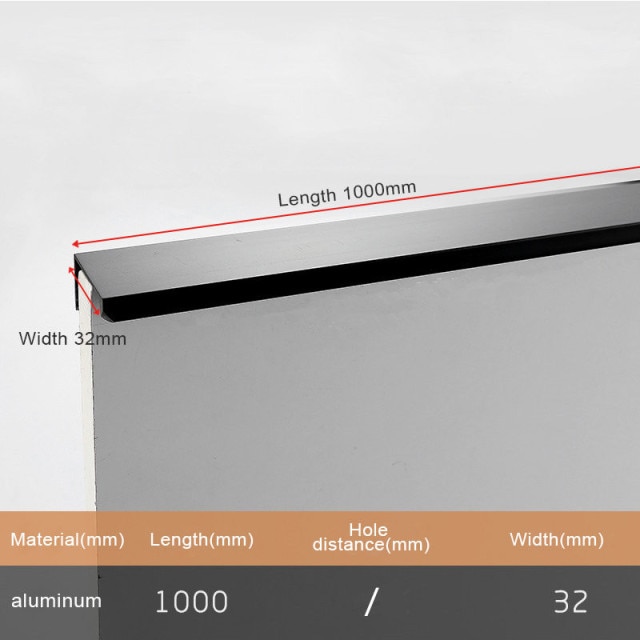 Black Length 1000mm