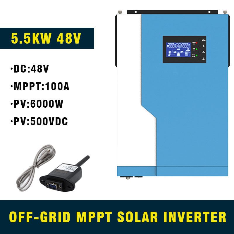 5500W 48V Ki Rács Hibrid Solar Inverter Mppt 100A 230V Pv 120-500Vdc ...