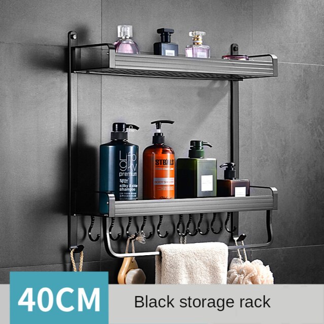 40cm black 2 layer