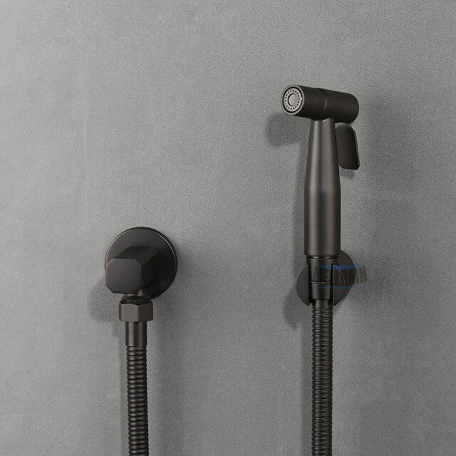 Matte black bidet
