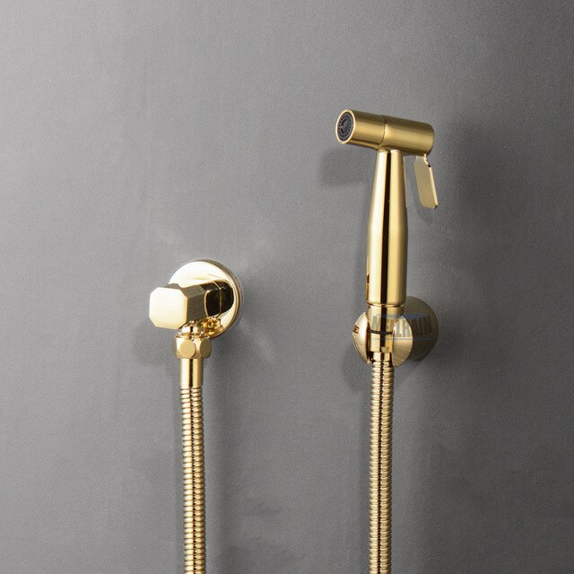 Polished gold bidet