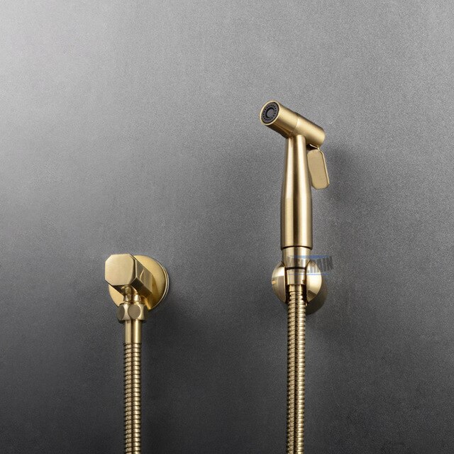 Brushed gold bidet