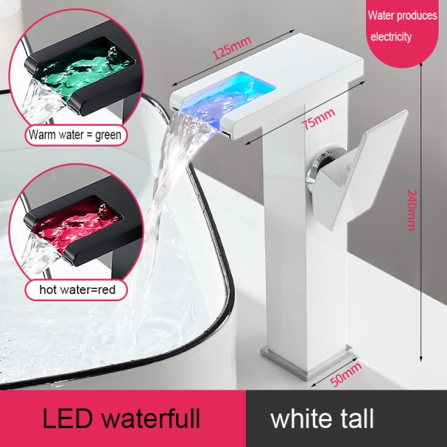 white LED tall