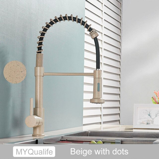 Beige with dots