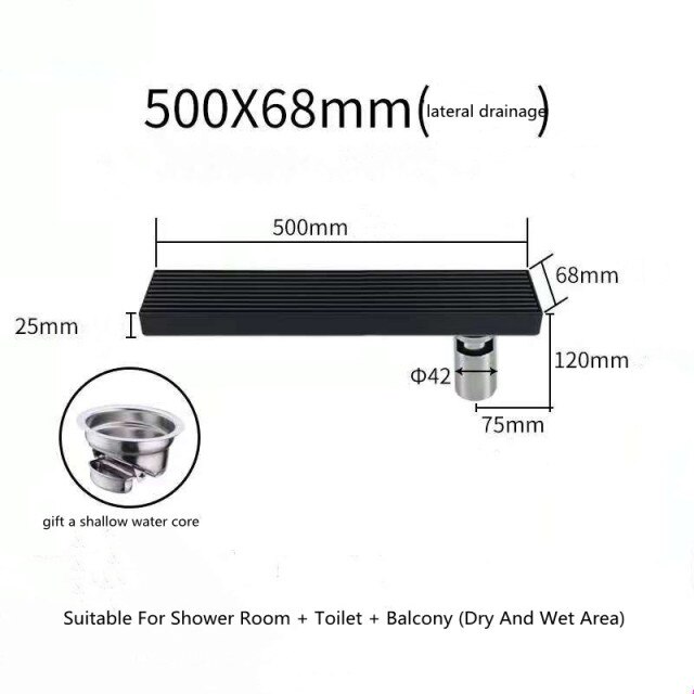 50cm side hole