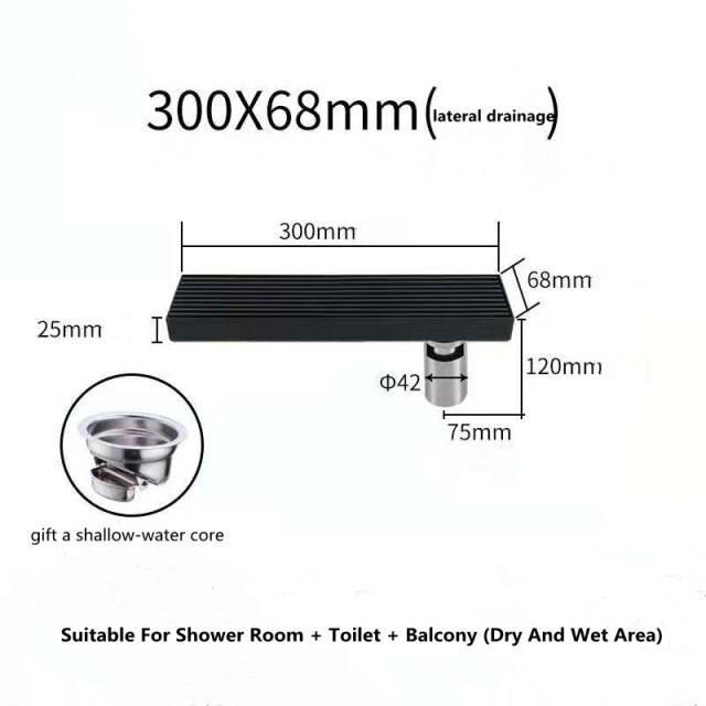 30cm side hole