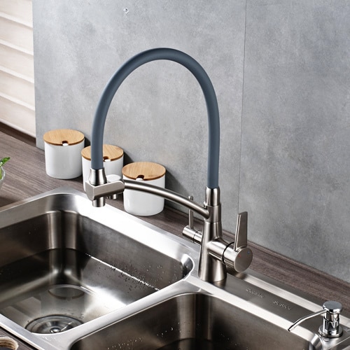 Brushed Nickel grey