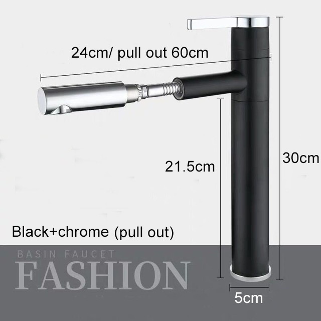Black chrome pull