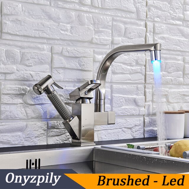 brushed with led