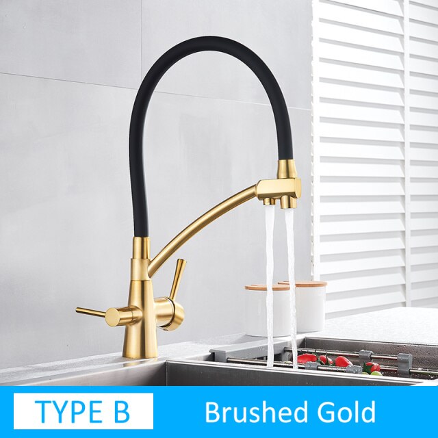 B Brushed gold