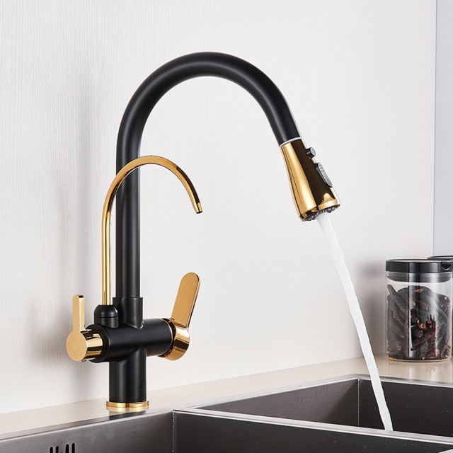 Black with Gold