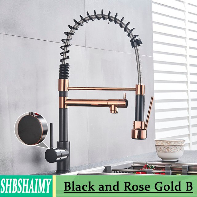 Black and Rose Gold