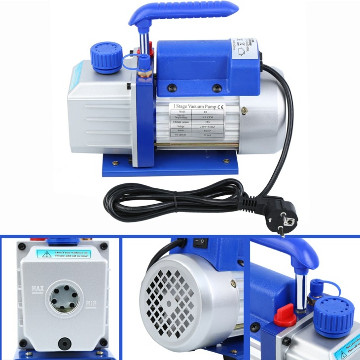 2-stufige Vakuumpumpe Value VRP-6DV | 170 l/min | Magnetventil | Kältemittel 2-stufige Vakuumpumpe Value VRP-6DV | 170 l/min | Magnetventil | Kältemittel