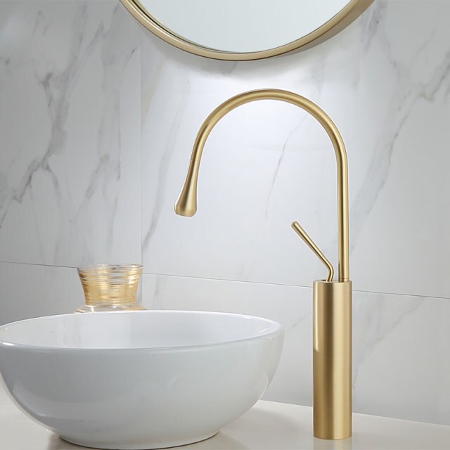 Brushed gold tall