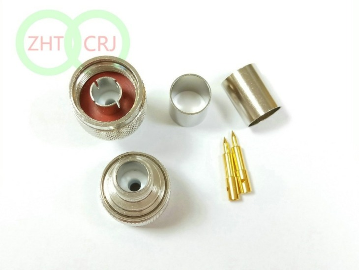 Connettore RF Spina Maschio N Argentata Per Crimpare Cavi Coassiali RG8, LMR400, RG213 - Perfetta Per Radioamatori E Impianti RF Connettore N Maschio - Foto 8