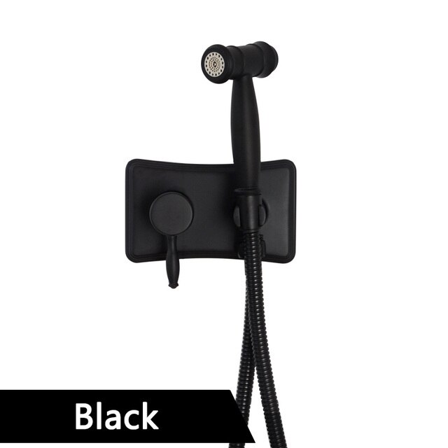 Black bidet faucet