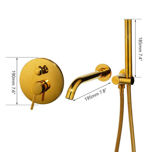 Golden Plated Shower