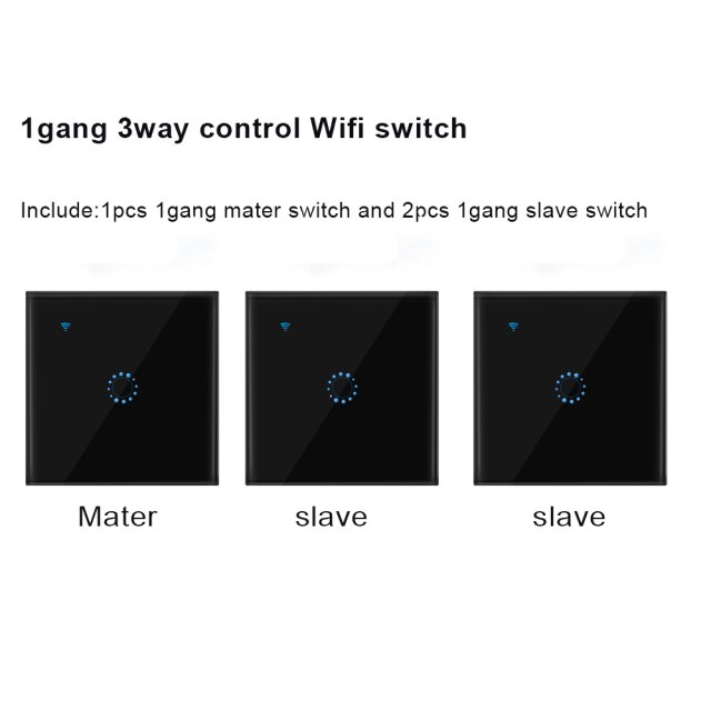 1 gang 3 way black