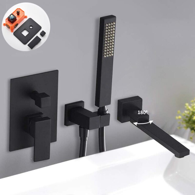 Black B with box