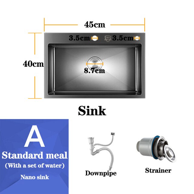 sink 4540-black