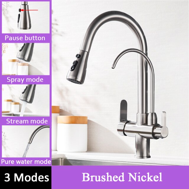 Brushed nickel