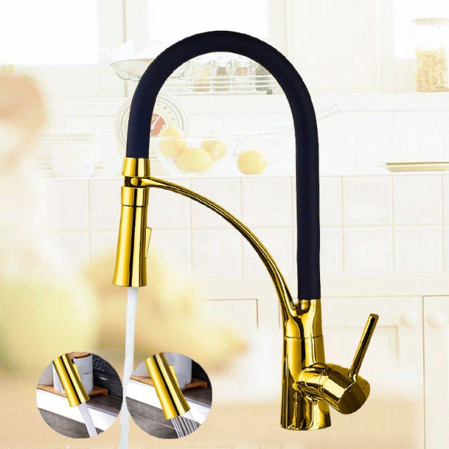 Golden Hot Cold Tap