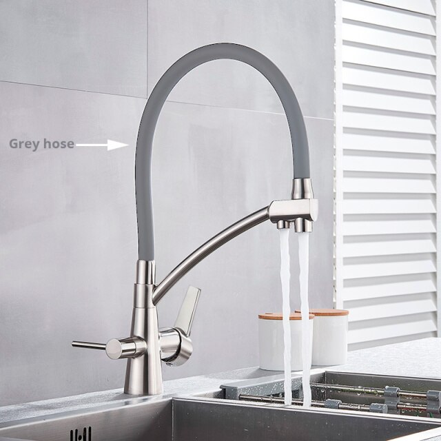 Brushed grey hose
