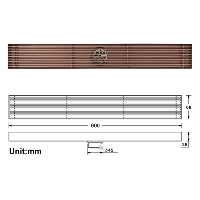 Rose Gold - 60cm