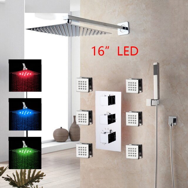 LED 16 Inch Shower