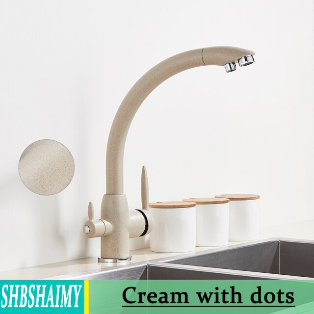 Cream with dots